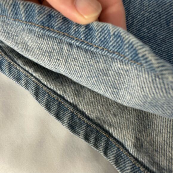 Blue Ridge Wrangler Clothing Company Distressed Denim Shorts 36 Retro Dad Shorts - Picture 8 of 8